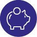 savings per gallon piggy bank icon